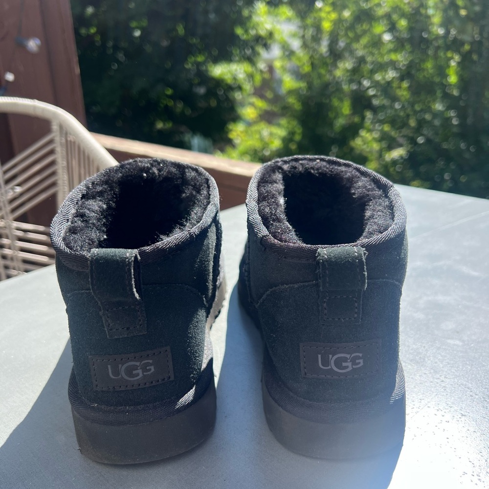 UGG ultra mini black boots